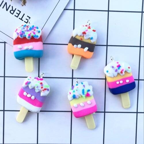 ZALEBABA 10pcs Soft pottery necklace charms very cute pendant Mobile Phone Shell DIY earring 30*18CM
