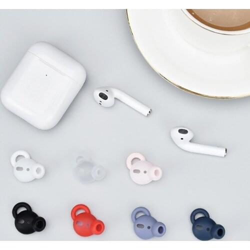 1 Pair Non-slip Soft Silicone Protective Earhooks For AirPods Anti-slip Ear Hook Earphone Holders Cover Case For AirPods Ear Bud