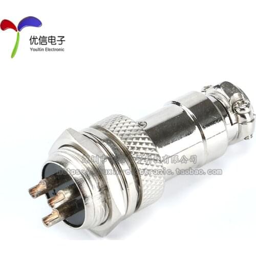 1pcs/Cable connectors Interface diameter 16mm GX16-3P 4P 5P 6P 7P 8P Aviation plug