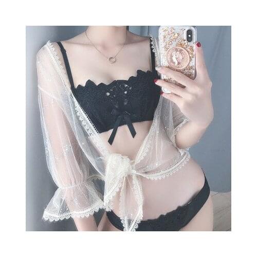 Sexy Elegant Charming Lace Embroidery Small Breast Bras Women Party Wedding Comfy Underwear Seamless No-rim Invisible Brassiere