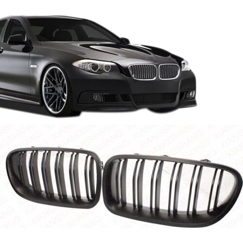 For BMW 5 series F10 F18 528i 535i 550i 520Li 523Li 2010-2014 Car Style Bumper Grid Grill Gloss Black Front Racing Grille