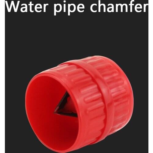 Water pipe chamfer pvc/ppr red The pipe chamfering machine Plastic pipe/brass inside and outside the reamer 1 Pcs