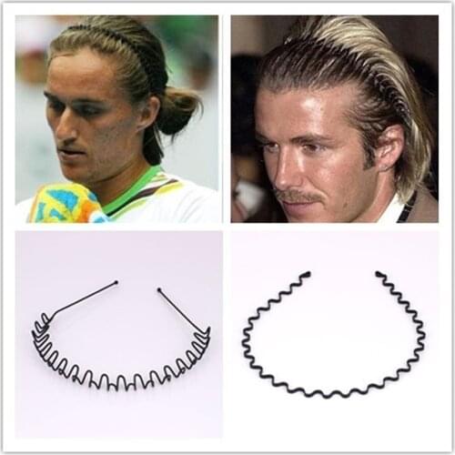 Handsome Men Beauty Modeling Tool Black Simple Wavy Hair Clip Hot Sale Simple And Elegant Wave Shape Hair Styling Tools