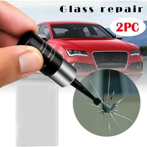 14pcs Car Windshield Repair tool DIY Window Repair Tools Windscreen Glass Scratch Crack Restore Window Screen resin+blade+strips