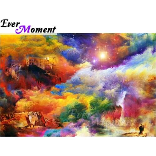 Ever Moment Diamond Painting Full Square Drill Colorful 5D DIY Mosaic Picture Of Rhinestone 5D DIY Diamond Embroidery ASF1477