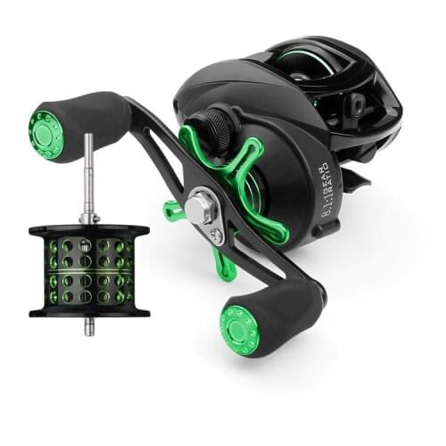 Baitcasting Reels -Elite Series Fishing Reel, Palm Perfect Compact Design,Swing Wing Side Cover, Magnetic Braking System