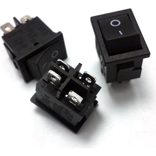 6A rocker switch, ship type switch, CCC certified, four-legged switch, small electrical switch each leg isolated