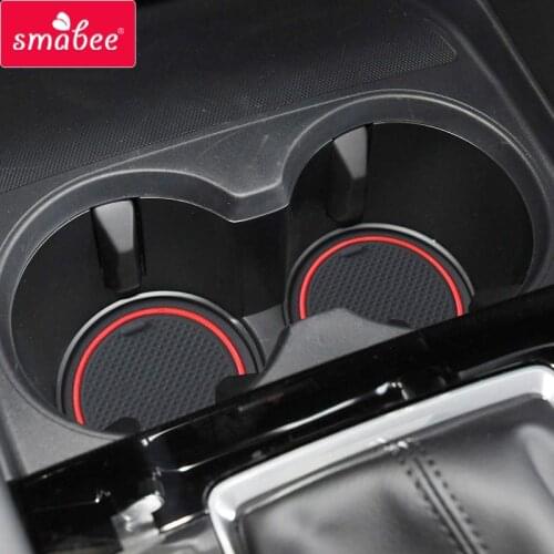 Gate slot Cup Mat for Mazda 3 2019 ~ 2020 Mazda3 Door Groove Non-slip Pad 13pcs/set Accessories Cup Holders Rubber Mat