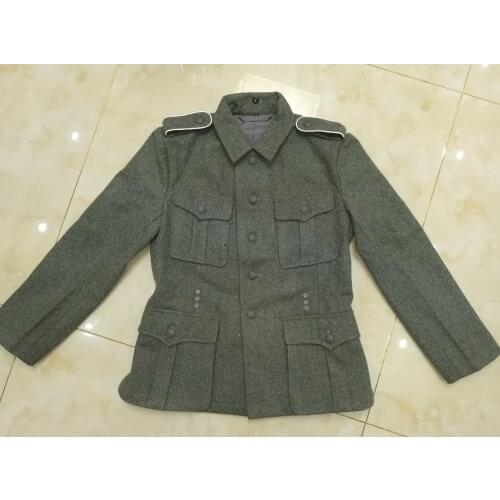 WWII WW2 GERMAN ARMY M40 WH EM FIELD GREY GREEN WOOL TUNIC COAT JACKET MILITARY UNIFORM SOLDIER MILITARY WAR REENACTMENTS