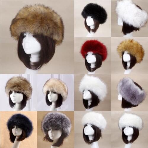 New Thick Fluffy Russian Cap Faux Fur Hat Winter Earwarmer Ski Hats Hot
