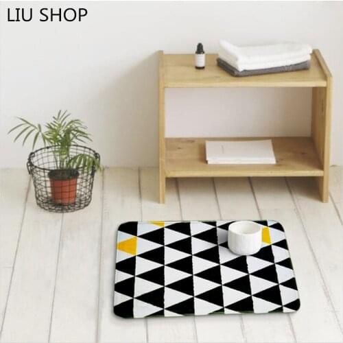 LIU new modern simplified triangle door carpet sofa fashion taptes hallway mat bathroom kicthen room rug