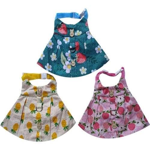 Pet rabbit clothes rabbit cat drop ear rabbit traction rope pig chest back rabbit rabbit travel photo decorations