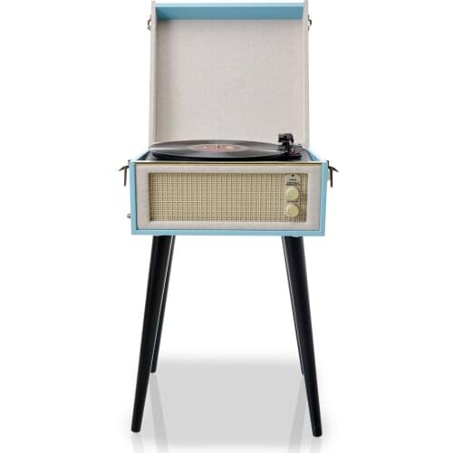 Auto Return arm Bluetooth Record player 4 legs StandSterling Portable Turntable with Aux-In AUX OUT USB RECORD and