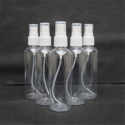 4 Pcs/Set 100ML Empty Transparent Spray Bottle Cosmetic Containers Women Spray Perfume Bottle Clear Travel Plastic Bottles