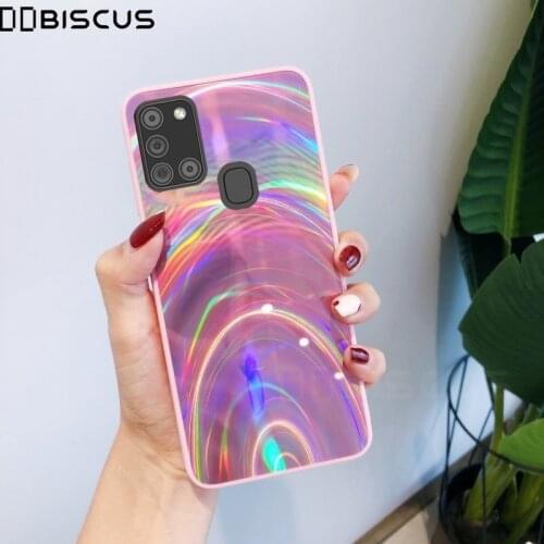 Rainbow Mirror Glitter Laser Case For Huawei Y6P Y6S Y5P P40 Lite E Honor 9A 9S 9C 9X 8X 8S 8A Pro 20S 20 Lite Soft Cover