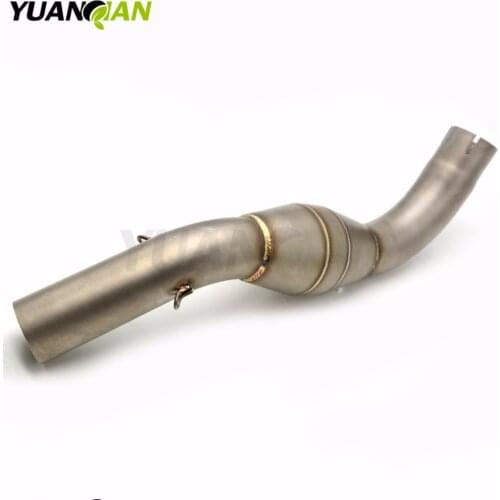 A middle connect for beneli bn300 tnt300 Motorcycle Exhaust Pipe Muffler Escape Connecting Pipe Front Link Pipe Moto Mid Pipe
