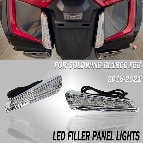 NEW Motorcycle For HONDA GOLD WING GL1800 F6B 2018 2019 2020 2021 LED Saddle Bag Luggage Tail Turn Signal Lamp Rear Brake Lights
