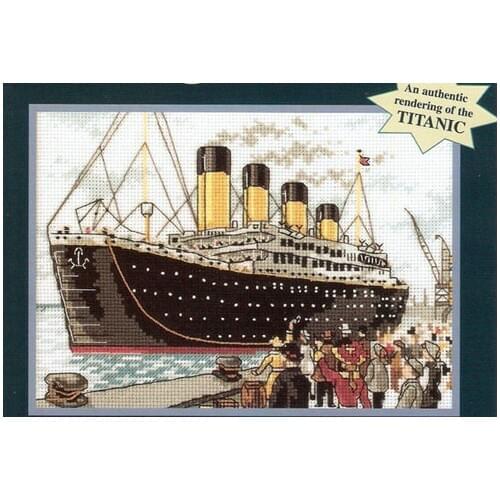 Fishxx Cross Stitch C747scenery[Titanic]cotton thread and cloth , water-soluble,100% accurate,11CT,embroidery