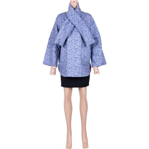 In Stock African Women Coat Plus SizeT raditional Fashion Outwear Bazin Riche Dashiki Turn-down Collar Trenchcoat XH094