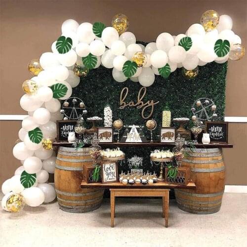 119PCS/Set Matte White Gold Balloons Garland Arch Kit Baby Shower Wedding Birthday Party Ballon Engagement Decoration Globos