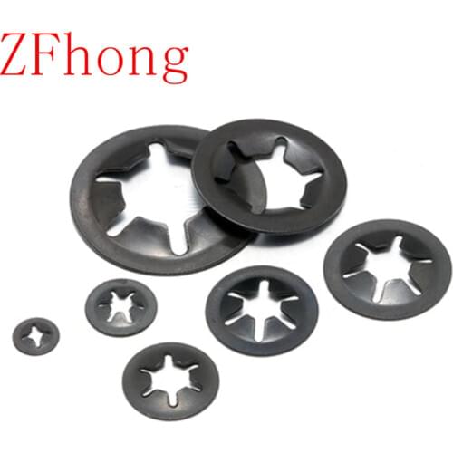 20-50pcs/lot m2 m2.5 m3 M4 M5 M6 M8 m10 m12 star lcok plum Bearing retaining rings flower washer clip