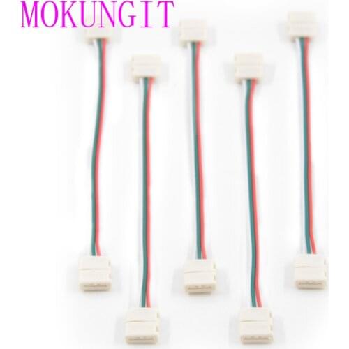 200pcs 3pin 10mm wide connecter with 15cm long cable for 10mm led digital strip WS2811,WS2812 no need soldering;plug and play