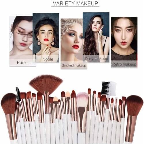 25pcs New Cosmetic Foundation Makeup Brush Blusher Eye Shadow Eyeshadow Beauty Tools Cross-Border Brushes Set Kit Maquiagem