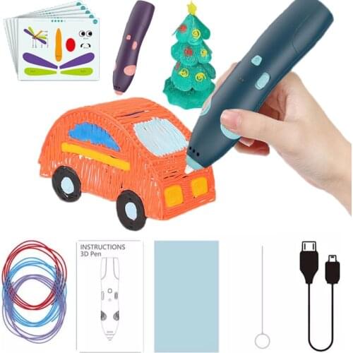 3D Printing 3D Pen DIY 3D Printer Pen Drawing Pens 3d Printing Best For Kids With ABS Filament 1.75mm Christmas Birthday Gift