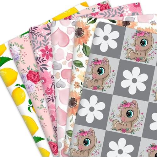 50*145cm Floral Plant 100% Pure Cotton Polyester Cotton Material Patchwork Sewing Quilting Fabrics Quilt Needlework DIY Cloth
