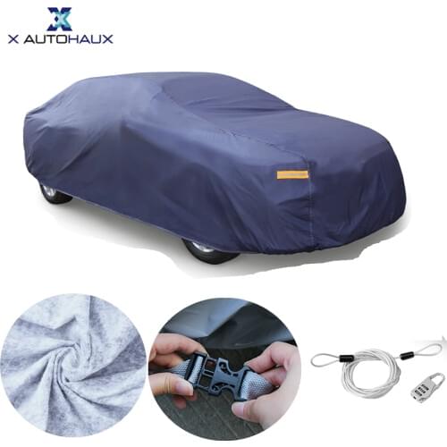 X Autohaux Car Covers Outdoor Indoor Waterproof Scratch Protector Rain Snow Sun UV Heat Resistant Universal Car Cover DHL Free
