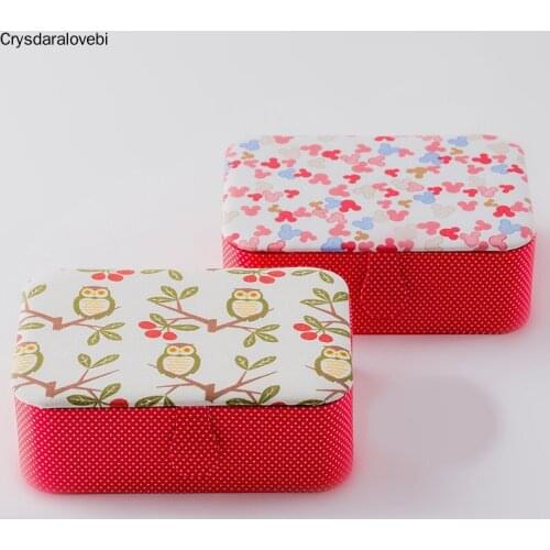 Home Accessories Wedding Fabric Sewing Box Wedding Dowry Sewing Kit 33 Stitching Needle Tape Scissor Multifunct Threads