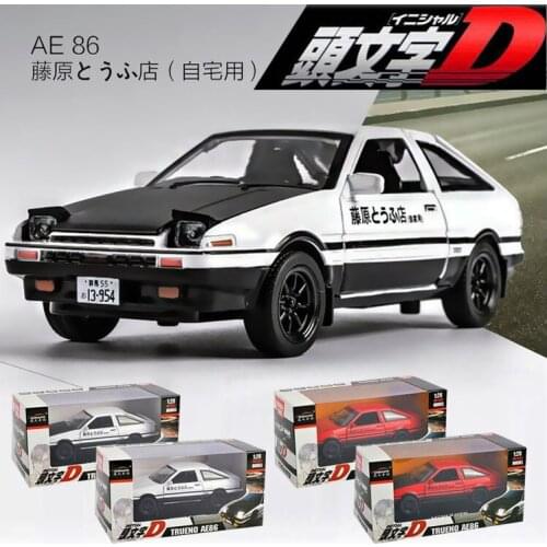 Electric Alloy Scale Car Models Die-cast Touring Car Toys for Children gld52 1:32 auto Vehicle Toyota AE86 INITIAL D