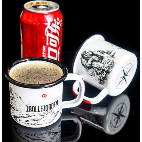 Enamel cup, coffee cup mug, small capacity tea cup, non ceramic water cup