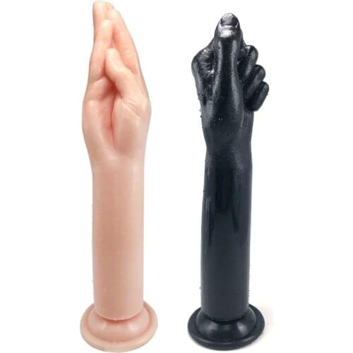 Oversized Simulation Fist Dildo Hand Touch G Point Anal Plug Vaginal Masturbation TPE Sucker Toy Unisex Couple Sex Toys For Gay
