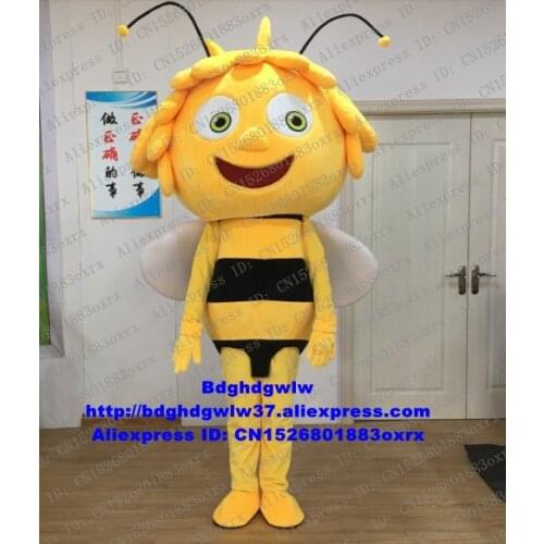 Character Maya Bee Mascot Costume Adult Cartoon Character Outfit Suit World Exposition Department Store CX4011 Free Shipping