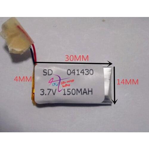 Best battery brand MP3 MP4 3.7V lithium battery 041430 401430 150MAH MP3 MP4 MP5 small toys Bluetooth Battery