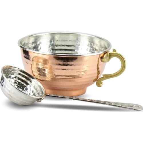 Copper Buttermilk Bowl and Copper Bucket