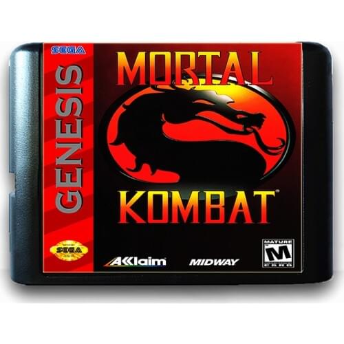 Mortal Kombat for 16 bit Sega MD Game Card for Mega Drive for Genesis Video Game Console PAL USA JAP