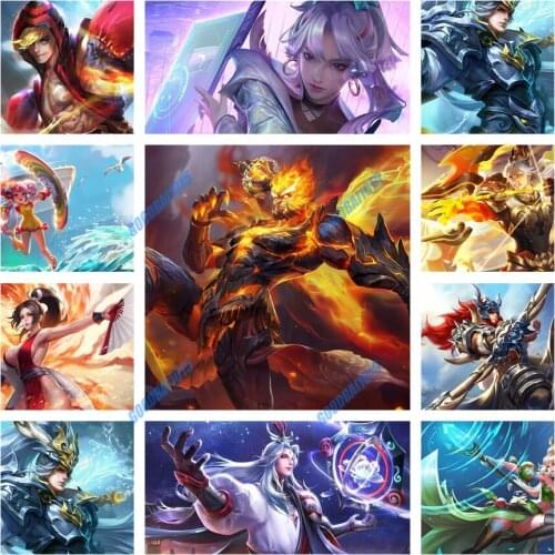 Popular Game Character 5D Diy Diamond Painting Mosaic Cross Stitch Kits Diamond Embroidery Full for Bedroom Living Room Decor