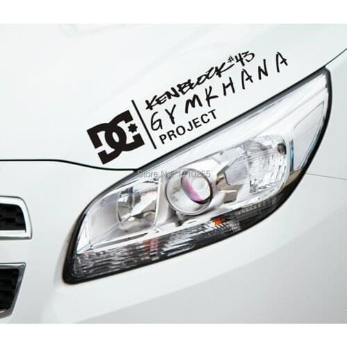Aliauto Car Stickers Ken Block Signature Car Decal Eyelids Stickers for Toyota Ford Chevrolet Volkswagen Honda Hyundai Kia Lada