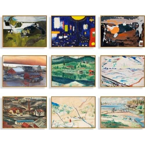 Wall Art Canvas Painting Home Decoration Vintage Multicolored Abstract Geomotric Picture Prints Nordic Posters Modern Living Roo