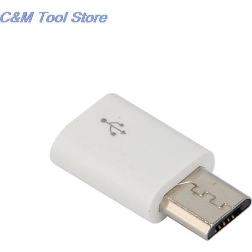 Type C Female to Micro USB Male Adapter Converter Connector 1pc 2.3cm