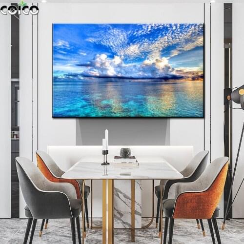 Light luxury Landscape Art Printed Poster Home Decor Wall Art Canvas Painting Flower Snow Mountain Picture Wall Art Decration