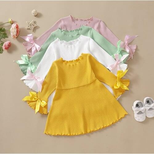 1-3Years Baby Girl Princess Dress 2020 Autumn Winter Cute Sweet Style Girls Cotton Clothes Fashion Long Sleeve Princess Dresses