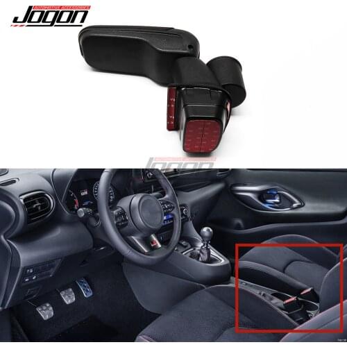 For Toyota Yaris GR Cross 2020 2021 Centre Console Gear Lift Armrest Box Water Cup Storage Holder Organizer Car Accessoriess