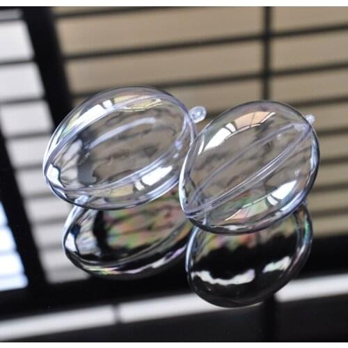 8x6cm Wholesale 30PCS transparent plastic egg Christmas decoration ball,hanging christmas baubles,clear plastic ball
