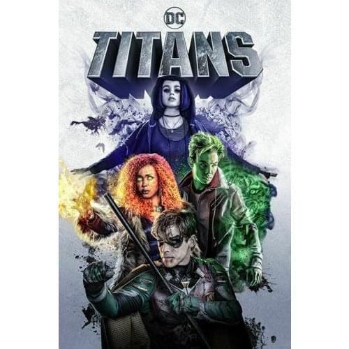 B029 Titans 2019 New TV Series Show Silk Cloth Poster Art Bedroom Decoration