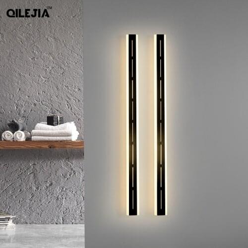 Modern Outdoor Waterproof LED Wall Lights For Living Room Bedroom Corridor Porch Indoor Lamp Deco Lighting Dimmable With Remote