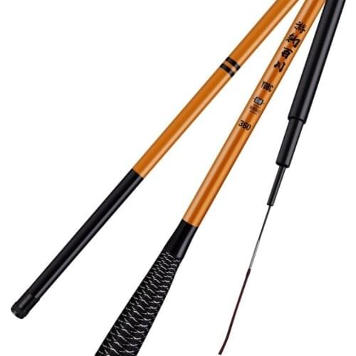 High Carbon Fiber Carp Fishing Rod 19 Tone Superhard Ultralight Taiwan Fishing Pole Hand Rod 2.7m 3.6m 4.5m 5.4m
