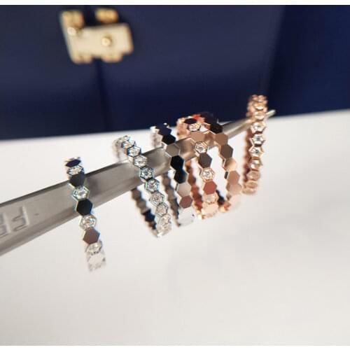 UILZ Minimalist Geometric Square Women Finger Rings Micro Zircon Romantic Engagement Proposal Eternal Rings for Lover CRL1678